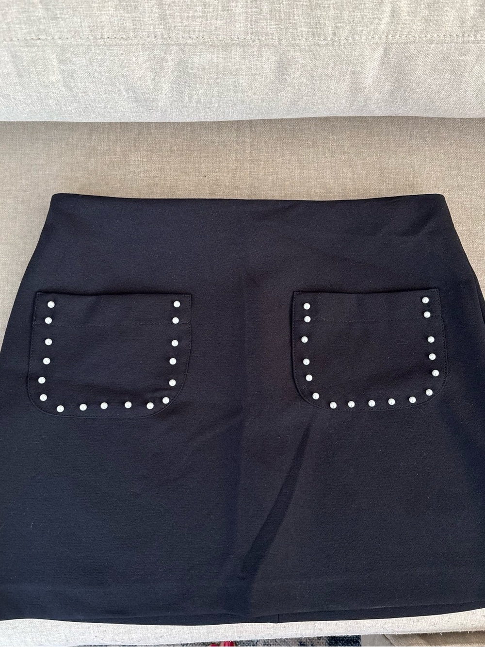 NWT Zara Black Studded Pocket Mini Skirt